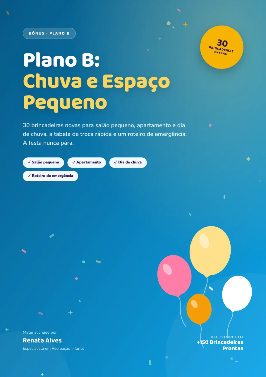 Capa do Plano B: Chuva e Espaço Pequeno
